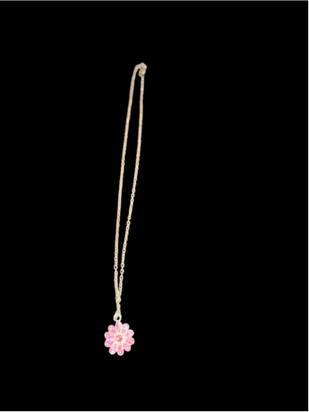 10/1/14. Pink Flower Necklace